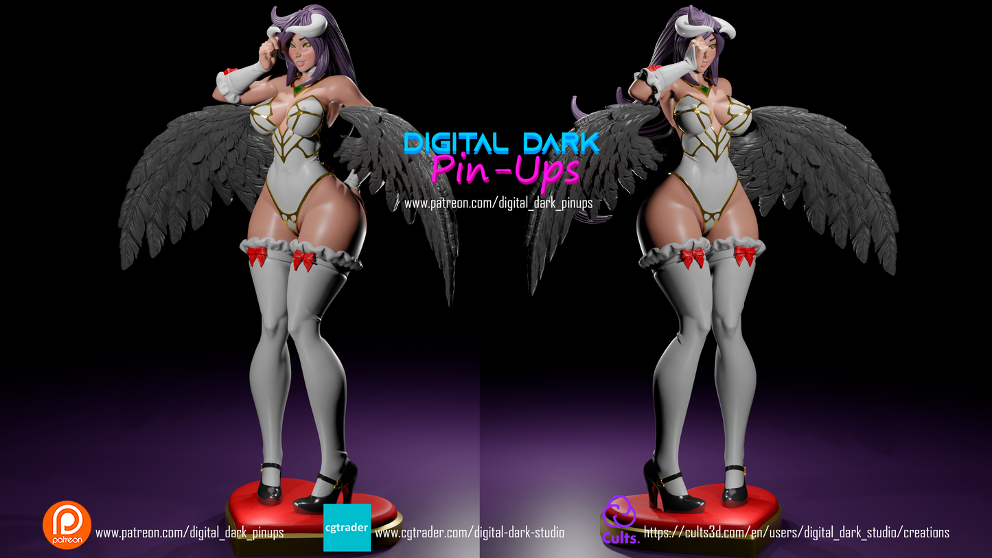 Succubus Lord Pinup 3D Resin Figurine Adult Collectable.