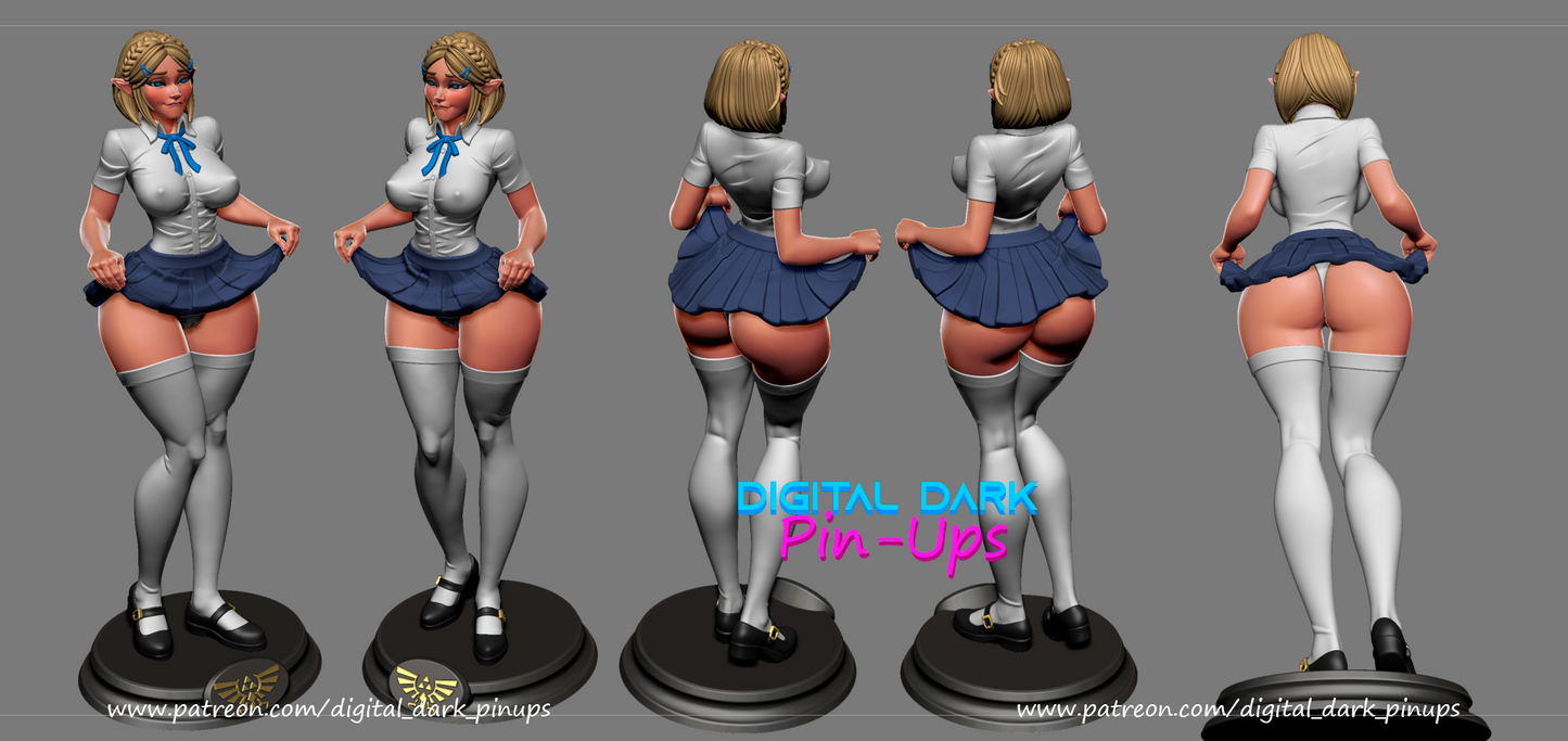 Highborn Princess Pinup 3D Resin Figurine Model Kit