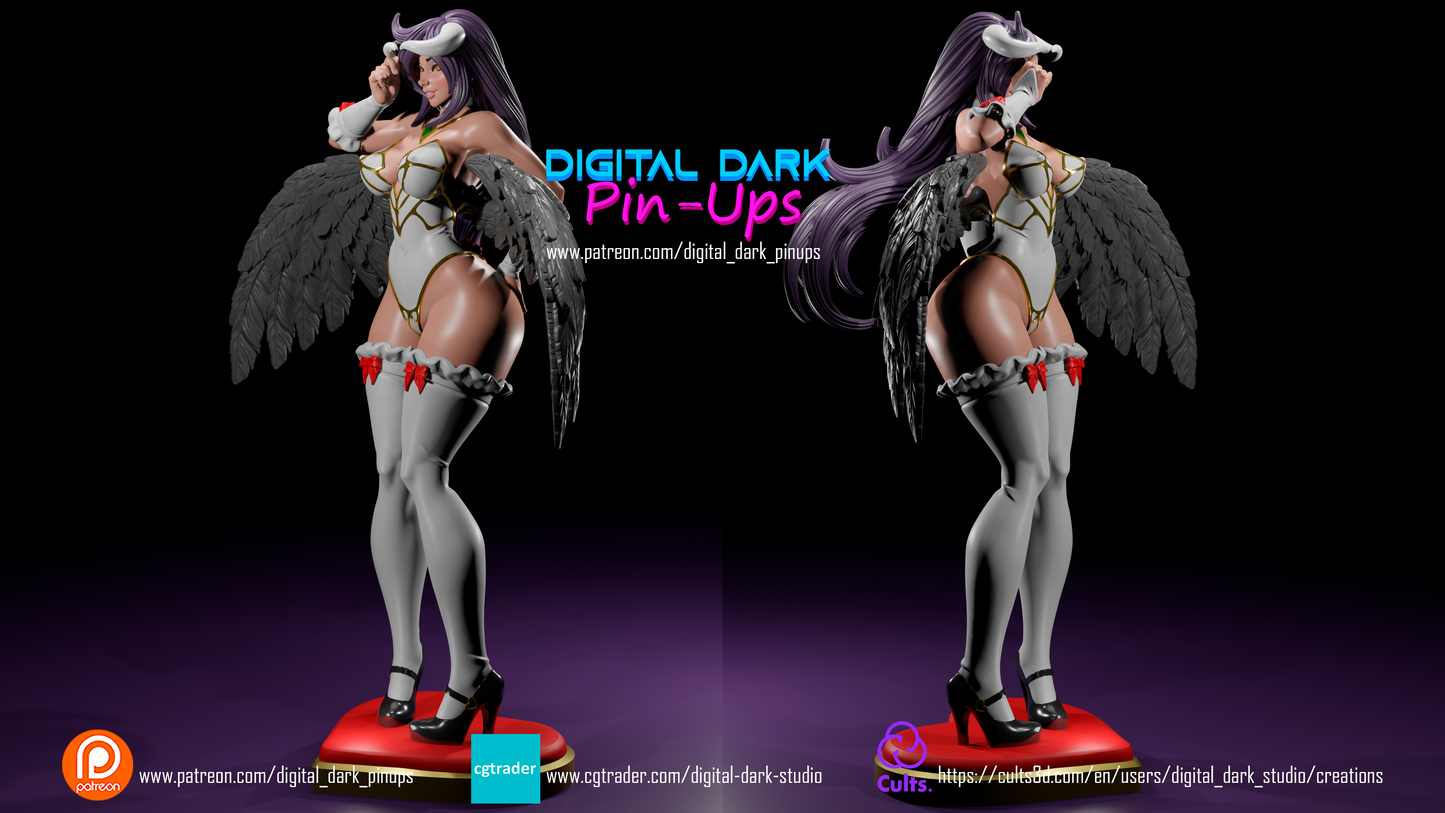 Succubus Lord Pinup 3D Resin Figurine Adult Collectable.