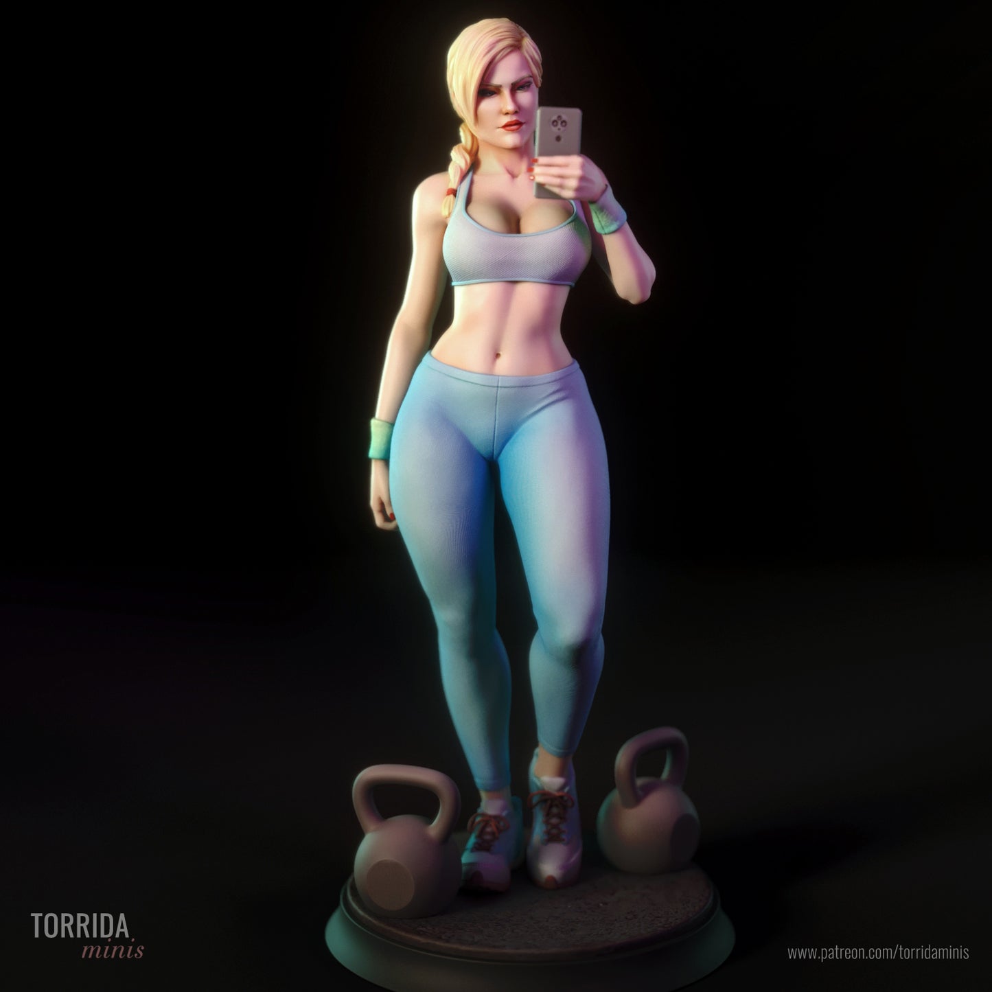 Gym Girl "Ashley" Adult 3D Printed Figurine Model Kit