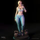 Gym Girl "Ashley" Adult 3D Printed Figurine Model Kit