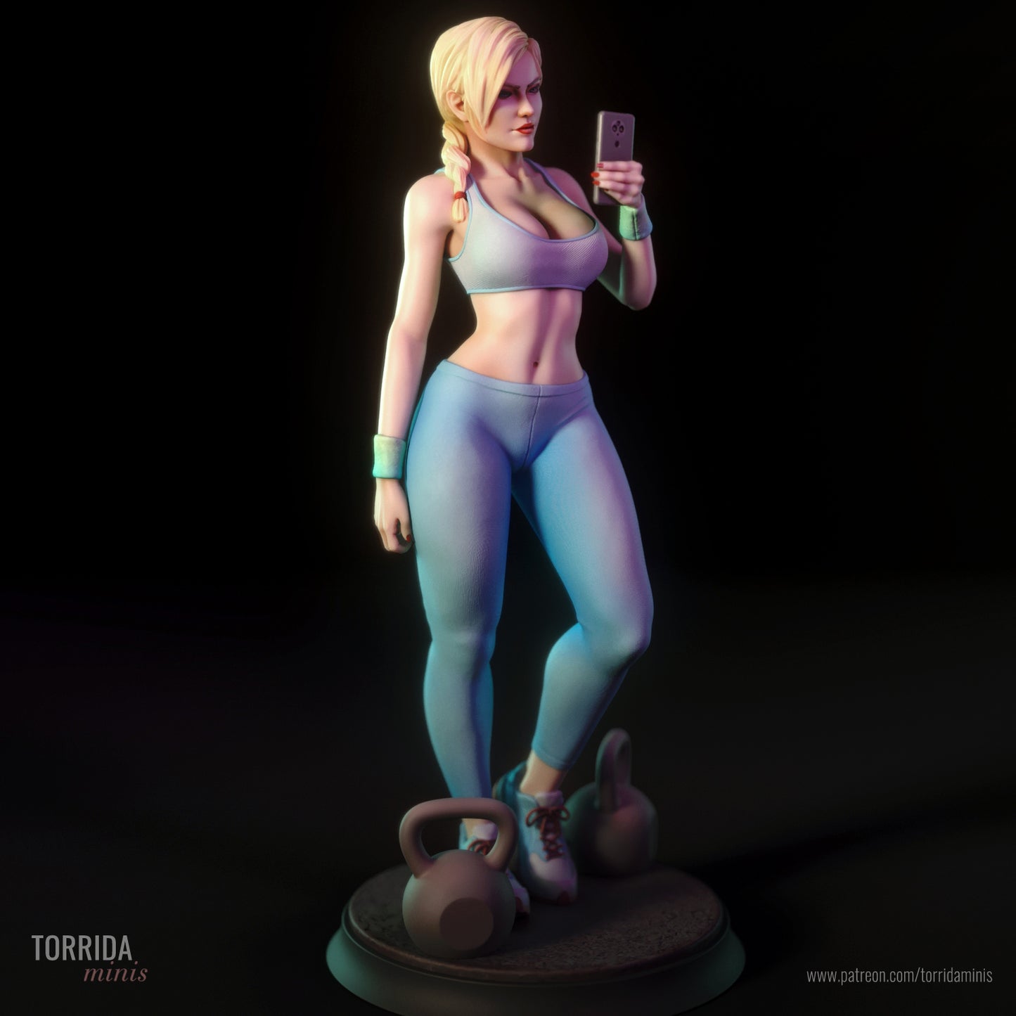 Gym Girl "Ashley" Adult 3D Printed Figurine Model Kit