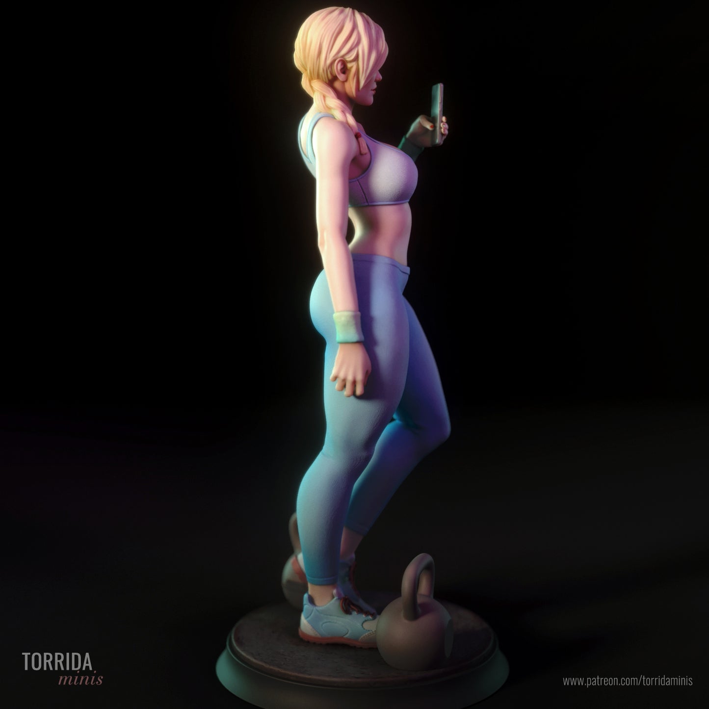 Gym Girl "Ashley" Adult 3D Printed Figurine Model Kit