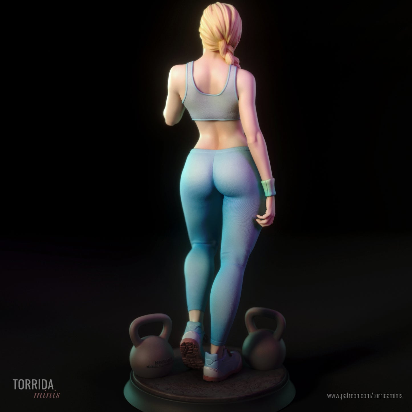 Gym Girl "Ashley" Adult 3D Printed Figurine Model Kit