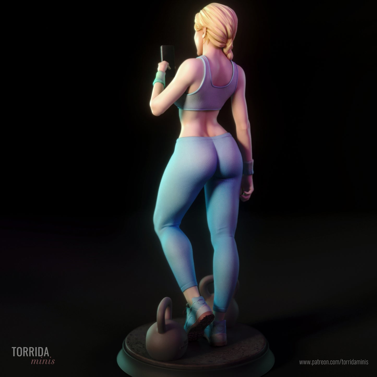 Gym Girl "Ashley" Adult 3D Printed Figurine Model Kit