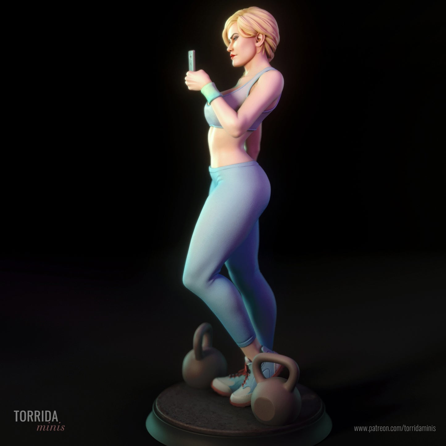 Gym Girl "Ashley" Adult 3D Printed Figurine Model Kit