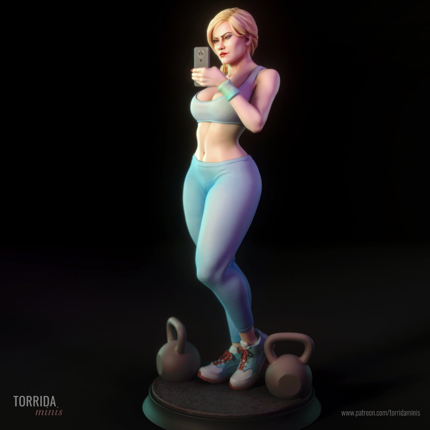 Gym Girl "Ashley" Adult 3D Printed Figurine Model Kit