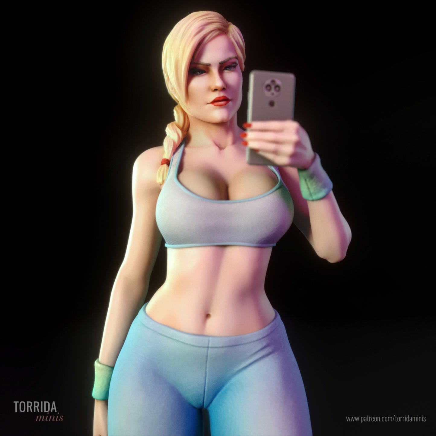 Gym Girl "Ashley" Adult 3D Printed Figurine Model Kit