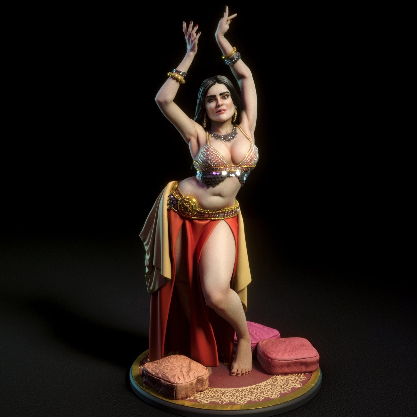 Belly Dancer 3D Resin Figurine Model Kit