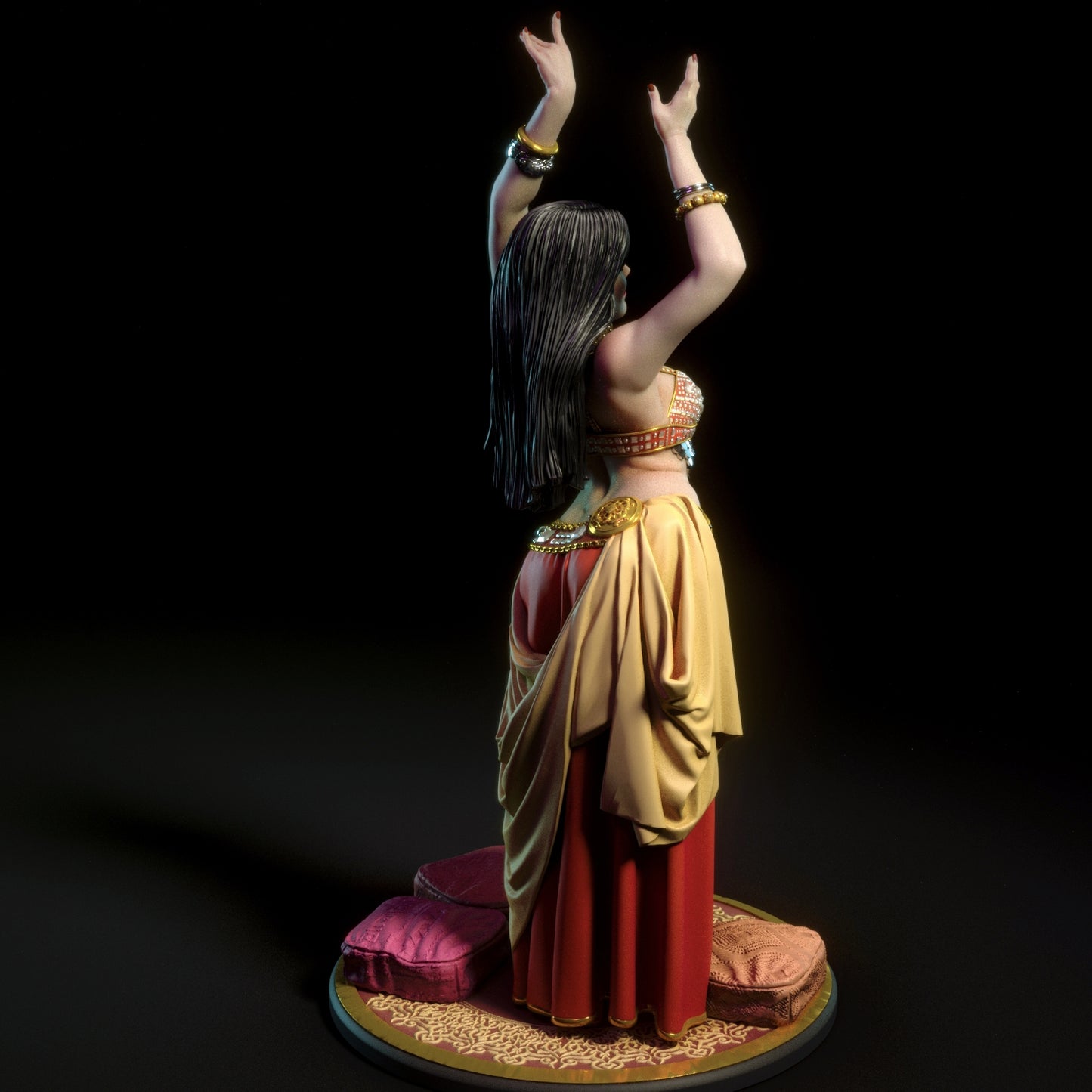 Belly Dancer 3D Resin Figurine Model Kit