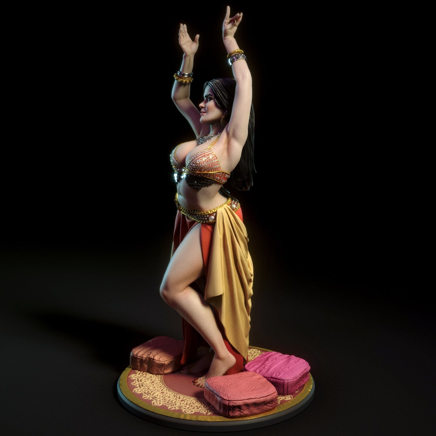 Belly Dancer 3D Resin Figurine Model Kit