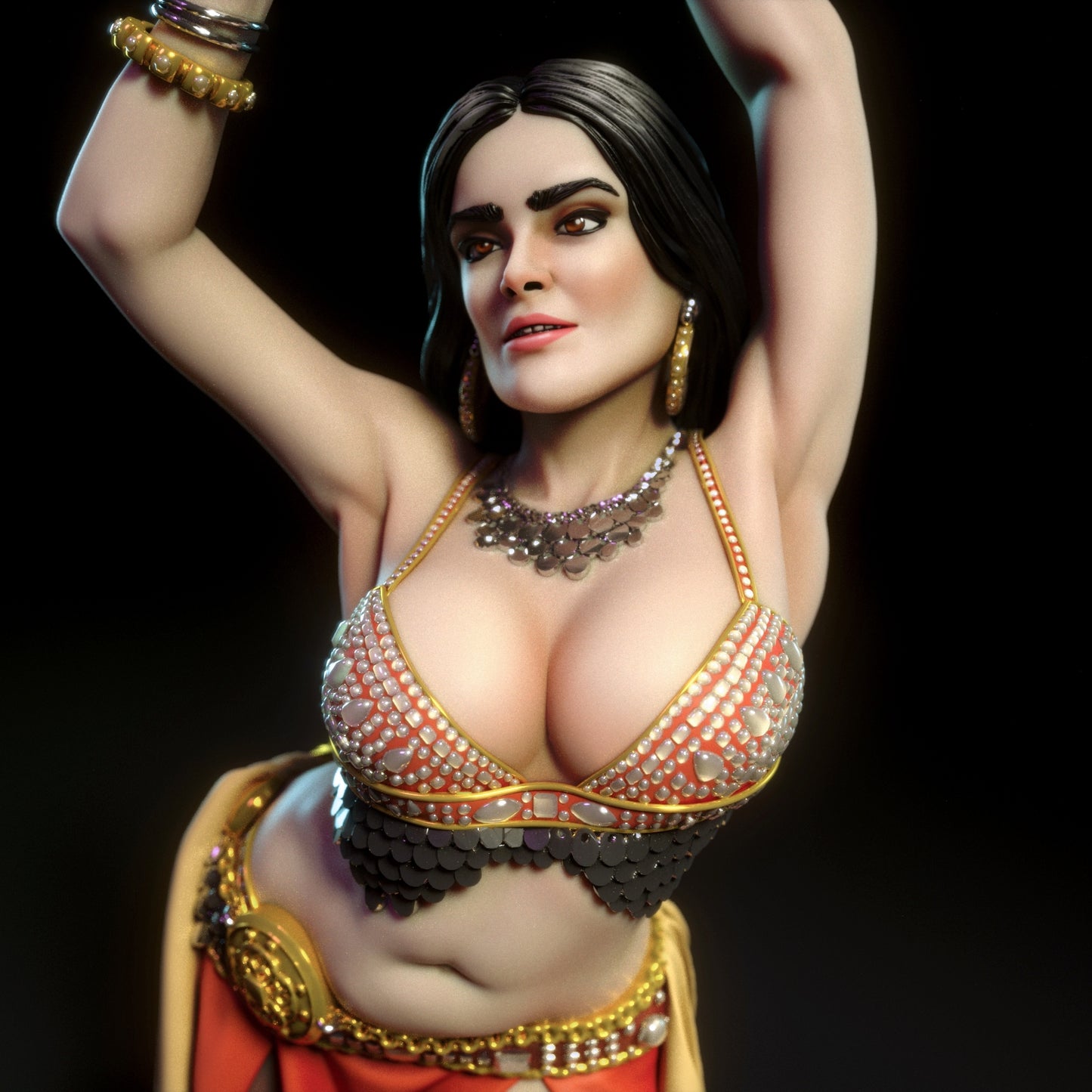 Belly Dancer 3D Resin Figurine Model Kit