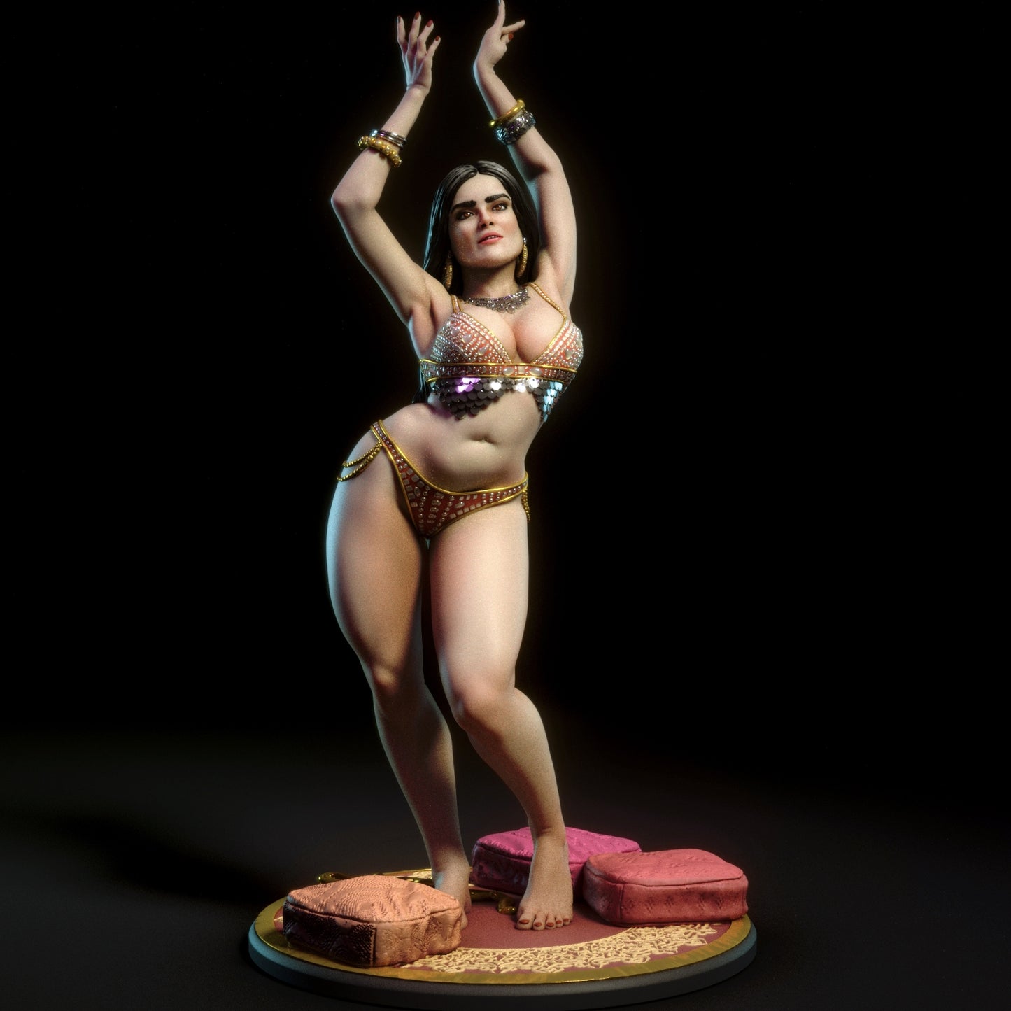 Belly Dancer 3D Resin Figurine Model Kit