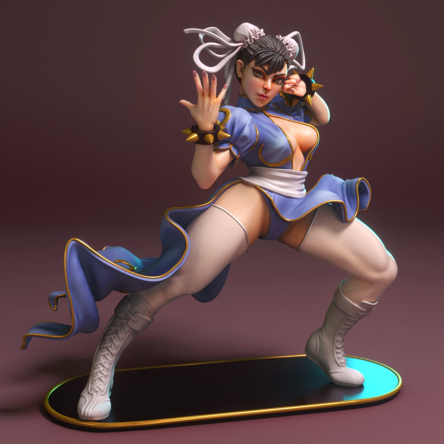 Sexy Fighter Adult Pinup 3D Resin Figurine Model Kit