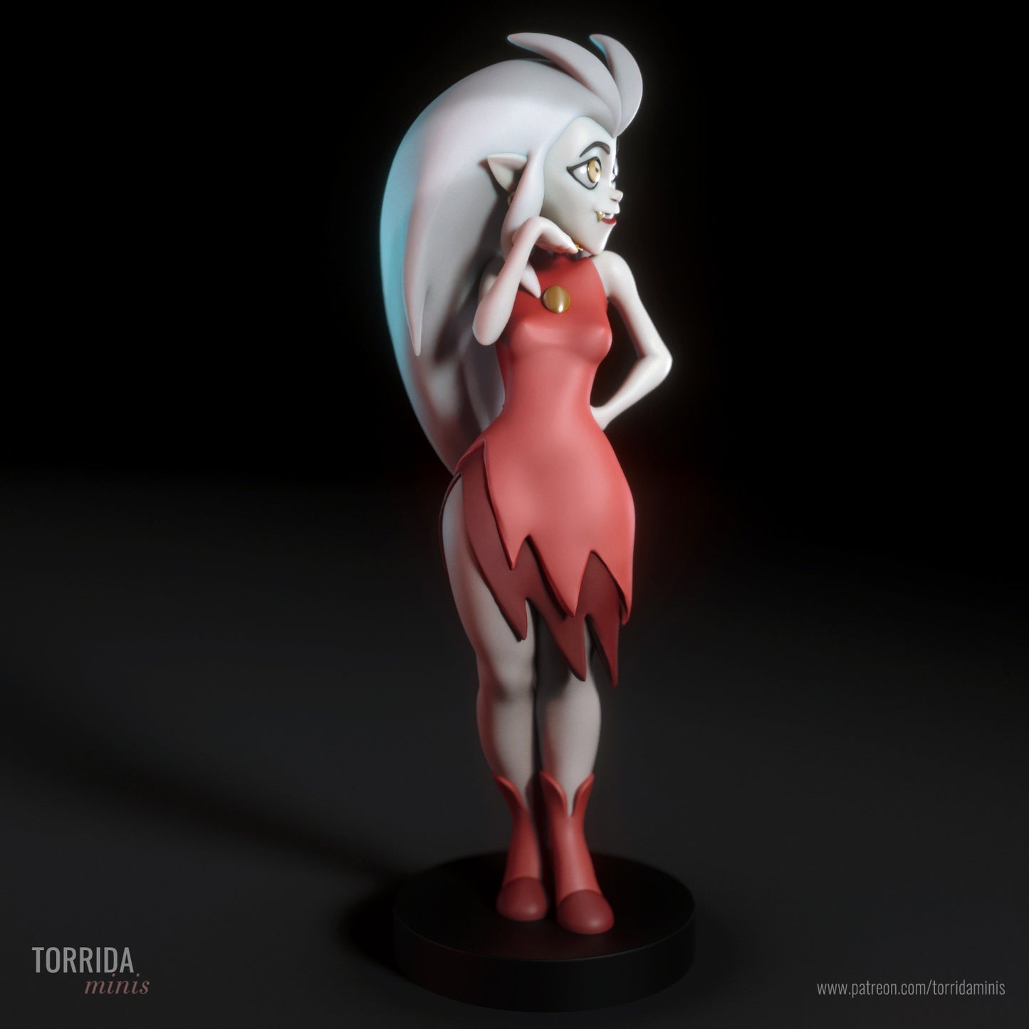 Rebellious Witch 3D Printed Figurine Model Kit