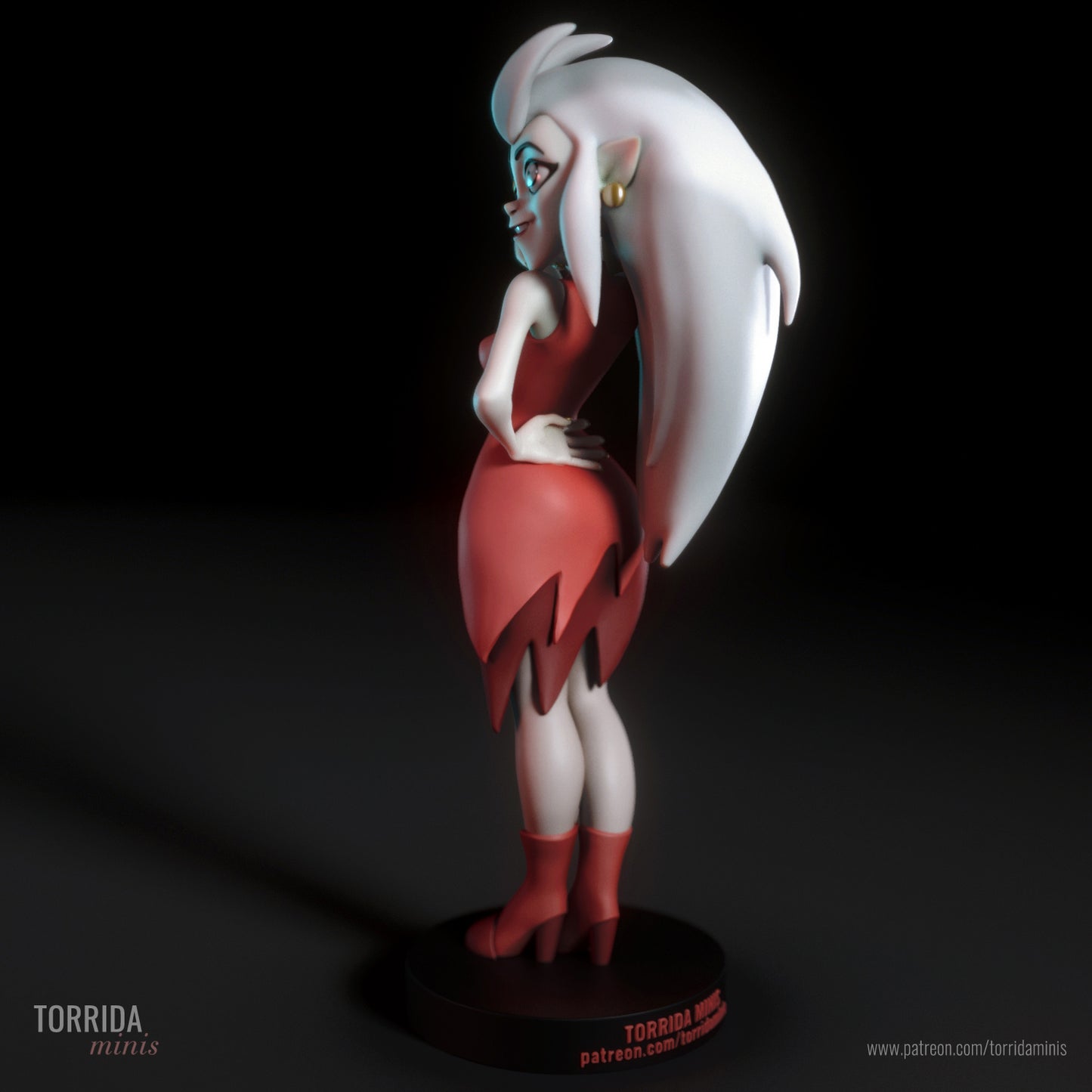 Rebellious Witch 3D Printed Figurine Model Kit