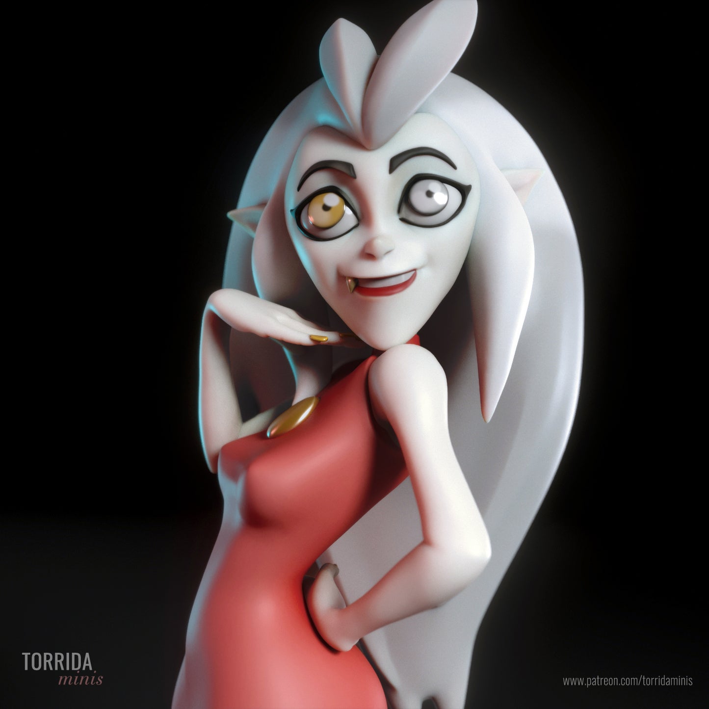 Rebellious Witch 3D Printed Figurine Model Kit