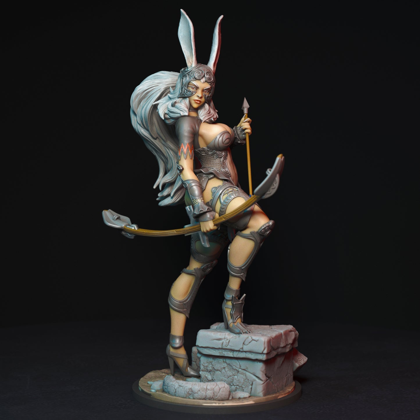 Sexy Huntress Adult 3D Resin Figurine Model Kit