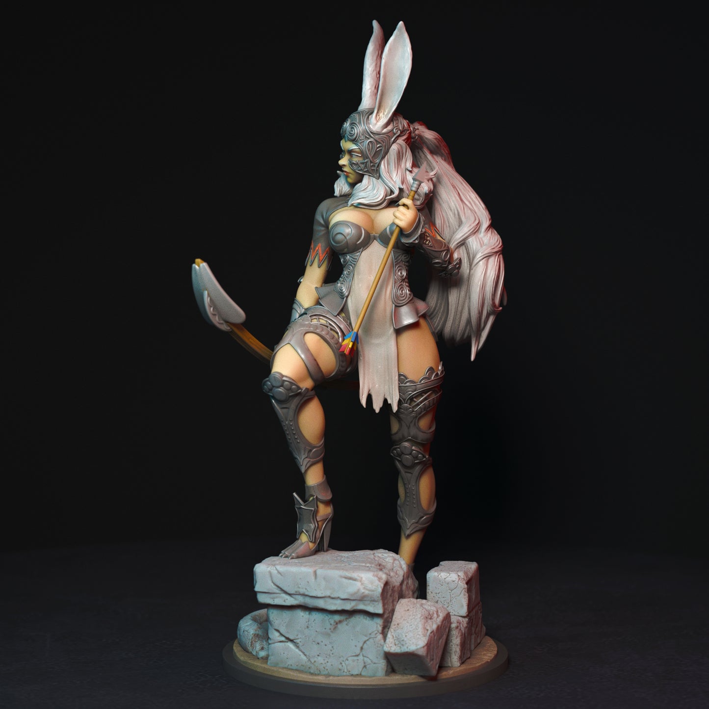 Sexy Huntress Adult 3D Resin Figurine Model Kit