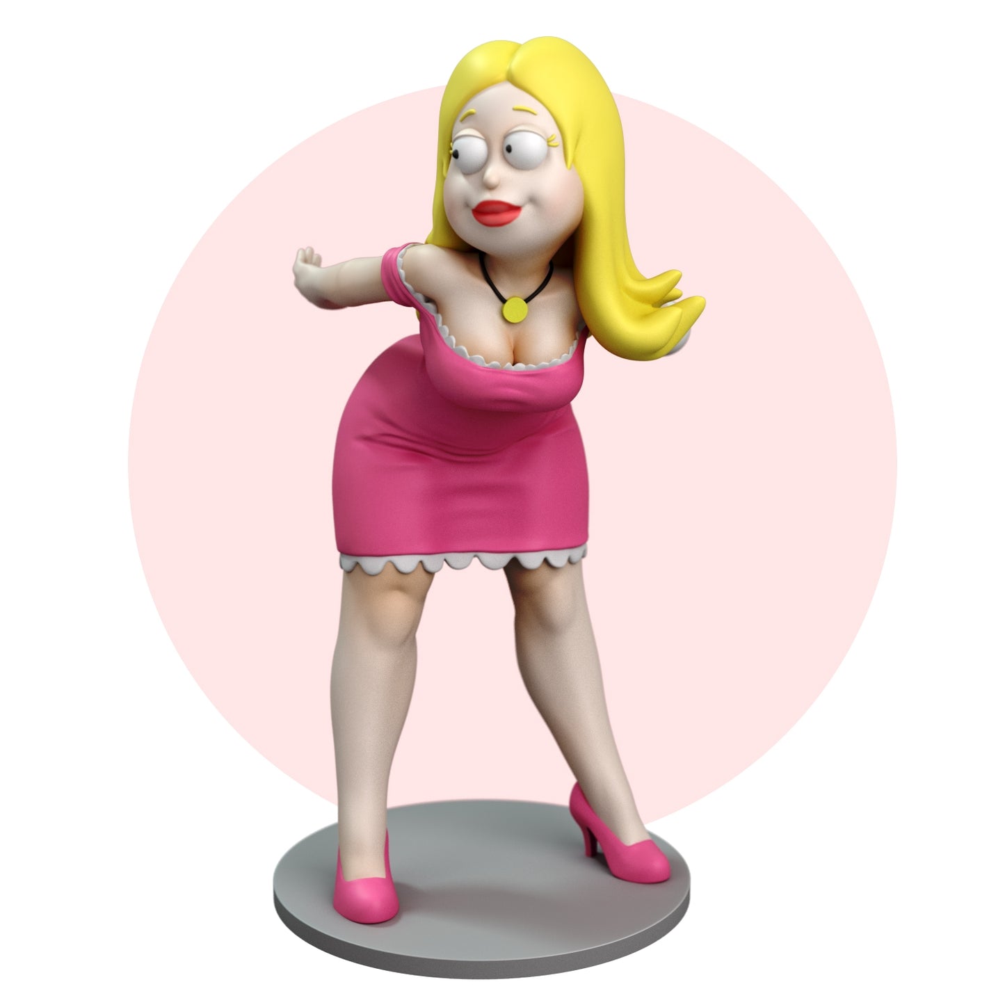 Sexy Blonde Mom Adult 3D Resin Figurine Model Kit