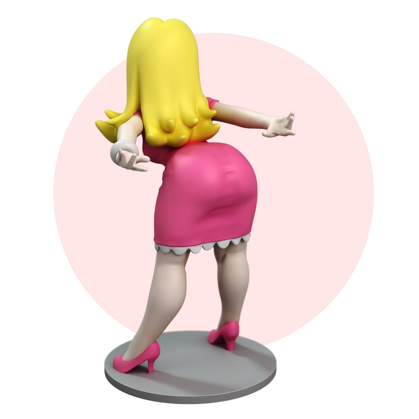 Sexy Blonde Mom Adult 3D Resin Figurine Model Kit