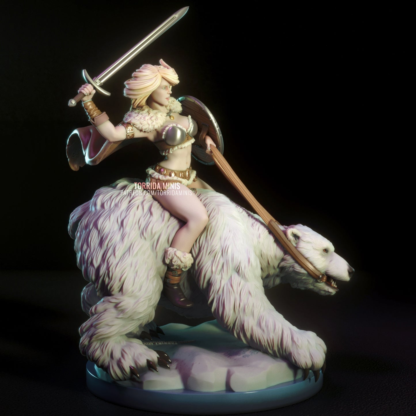 Hilde Warrior Adult 3D Resin Figurine Model Kit