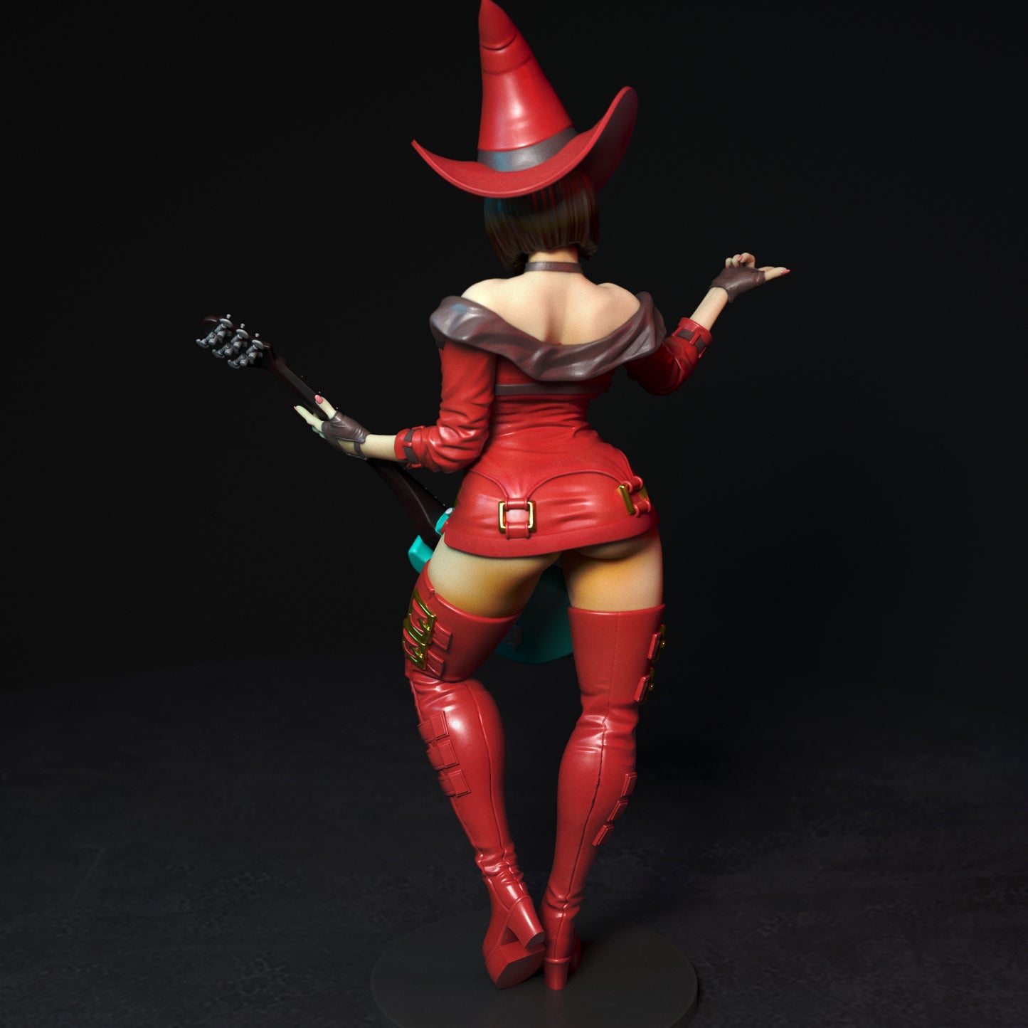 Guitar Girl Pinup Figurine Model Kit