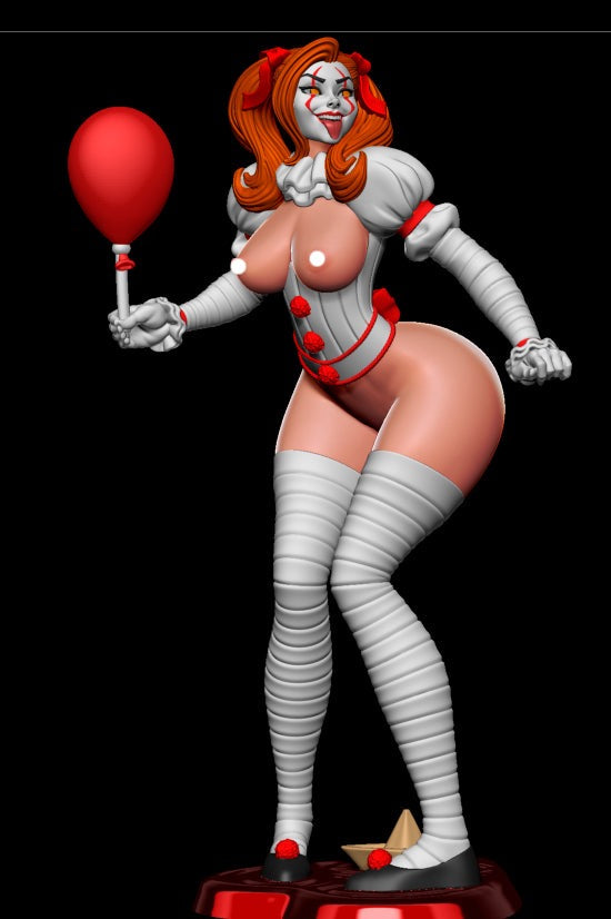 Clown Pinup 3D printed Figurine Model Kit