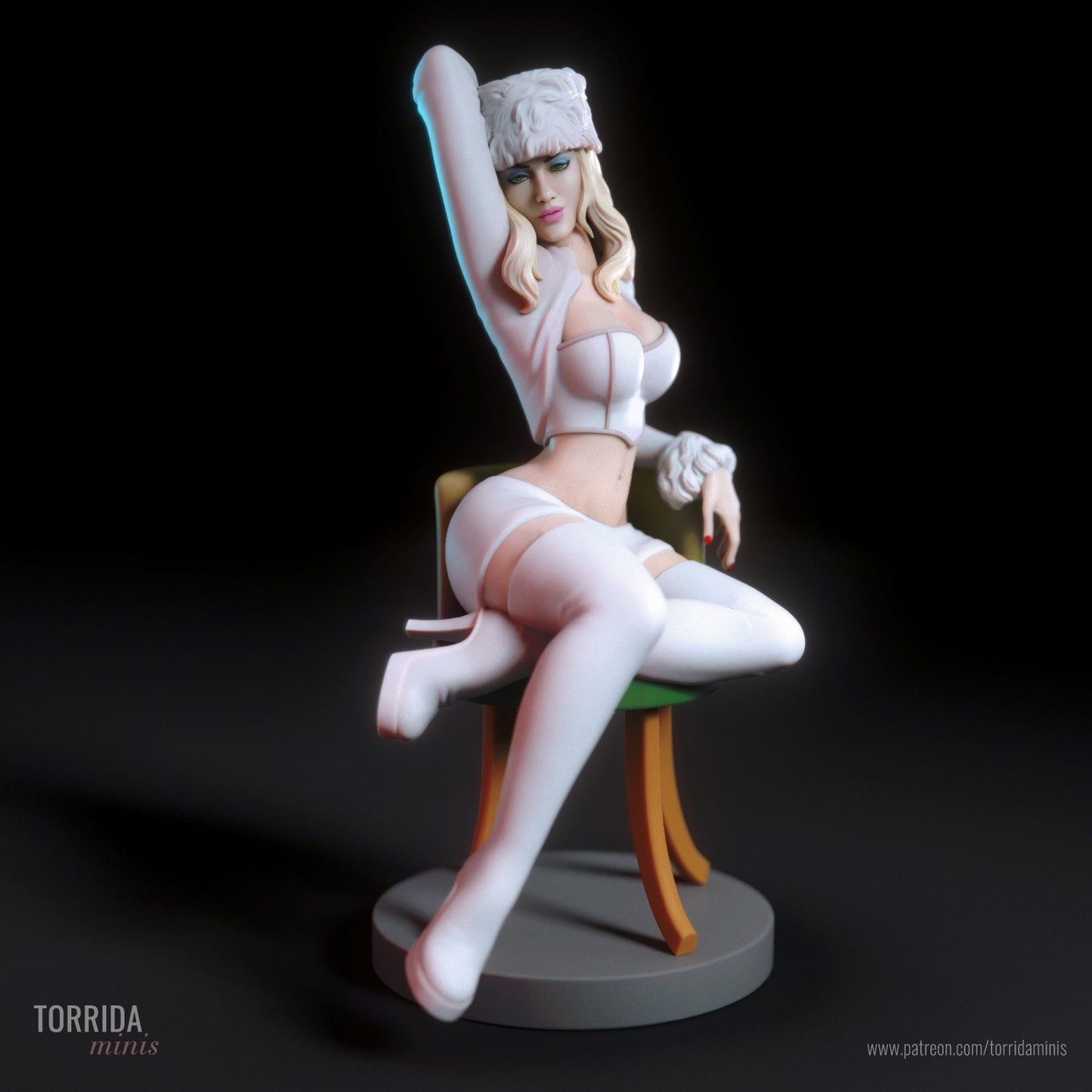 Former Spy Pinup 3D Resin Figurine Model Kit