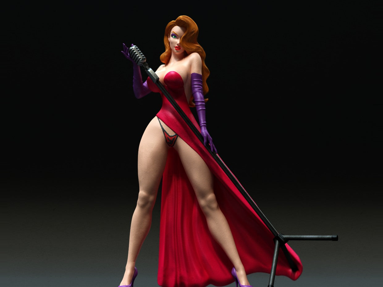 Sexy Singer 3D Resin Figurine Model Kit