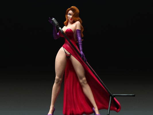 Sexy Singer 3D Resin Figurine Model Kit