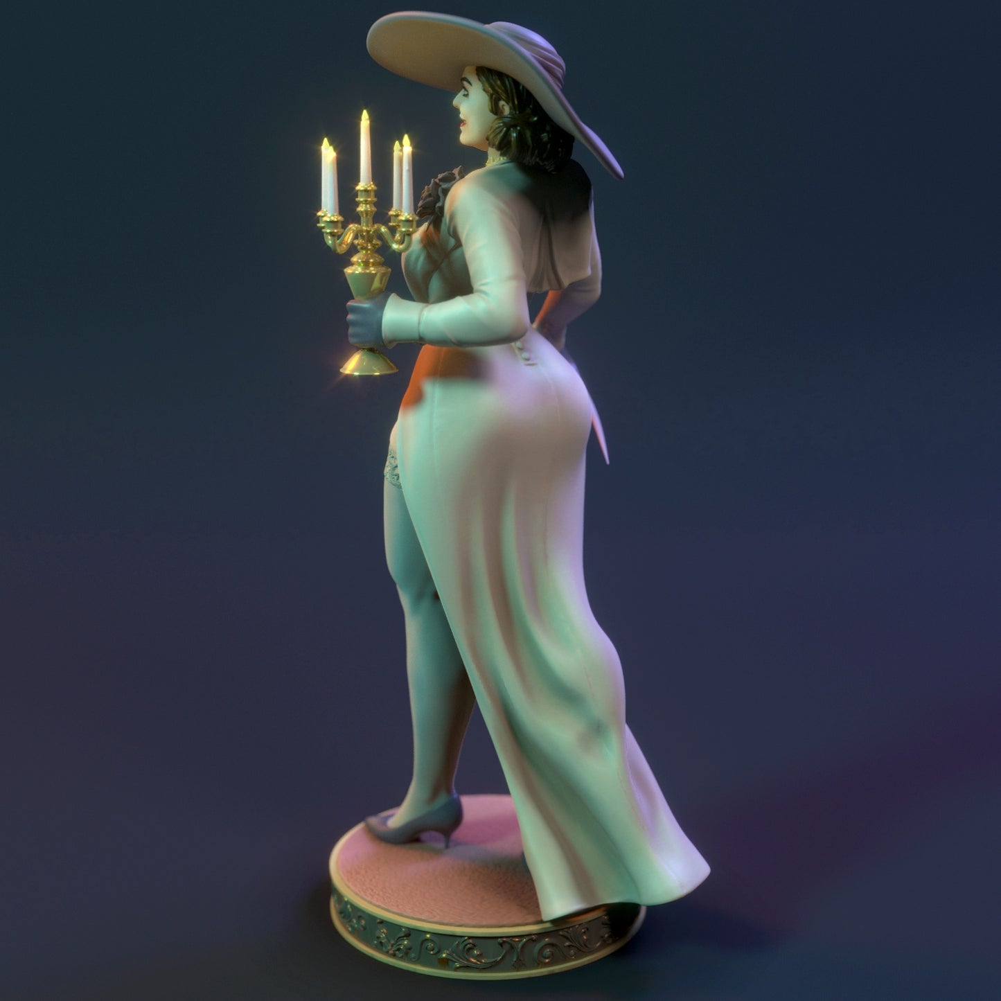 Vampire Matron 3D Resin Figurine Model Kit