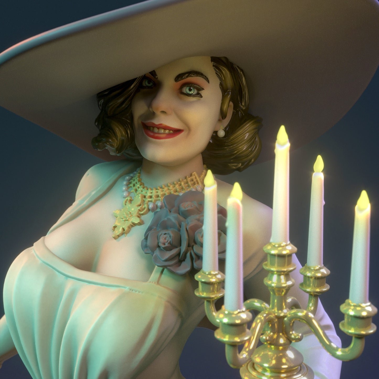 Vampire Matron 3D Resin Figurine Model Kit