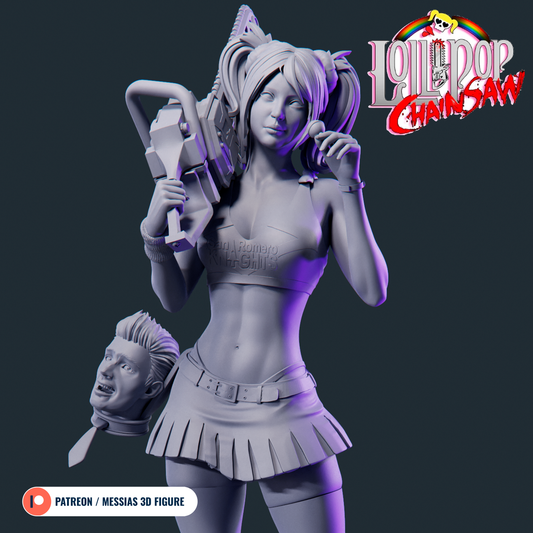 Chainsaw Cheerleader 3D Resin Figurine Model Kit