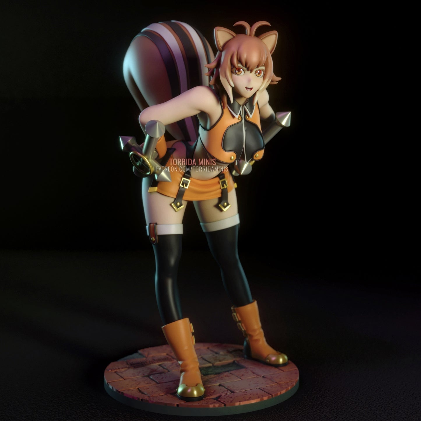 Squirrel Girl Adult 3D Resin Figurine Model Kit