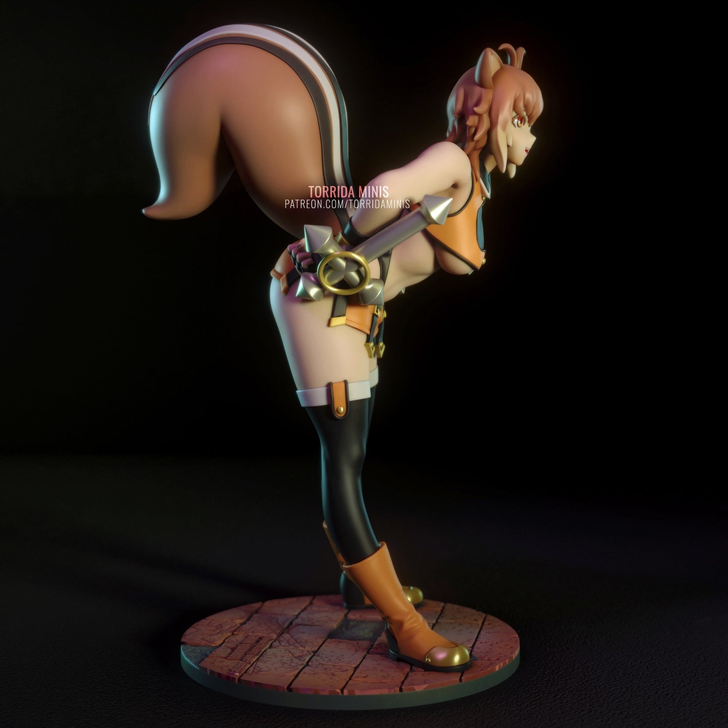 Squirrel Girl Adult 3D Resin Figurine Model Kit