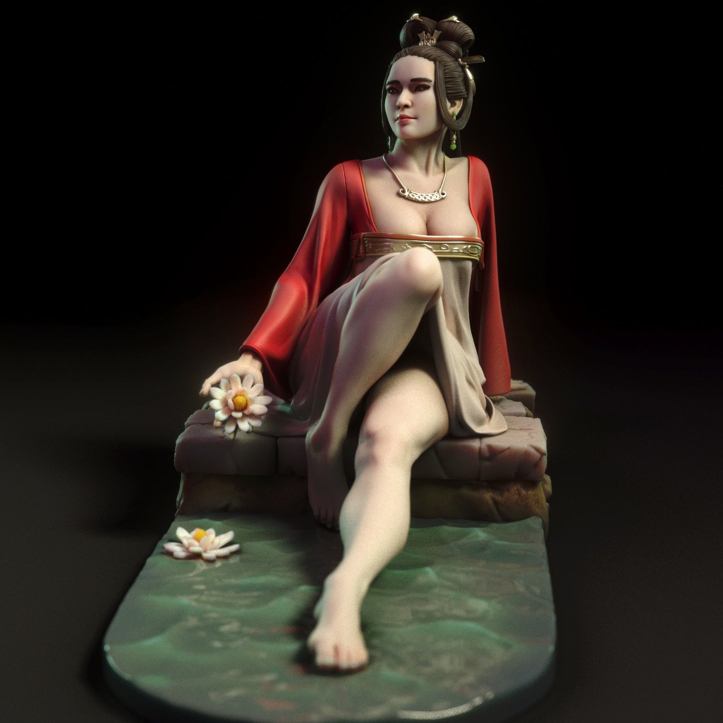 Geisha 3D Resin Figurine Model Kit