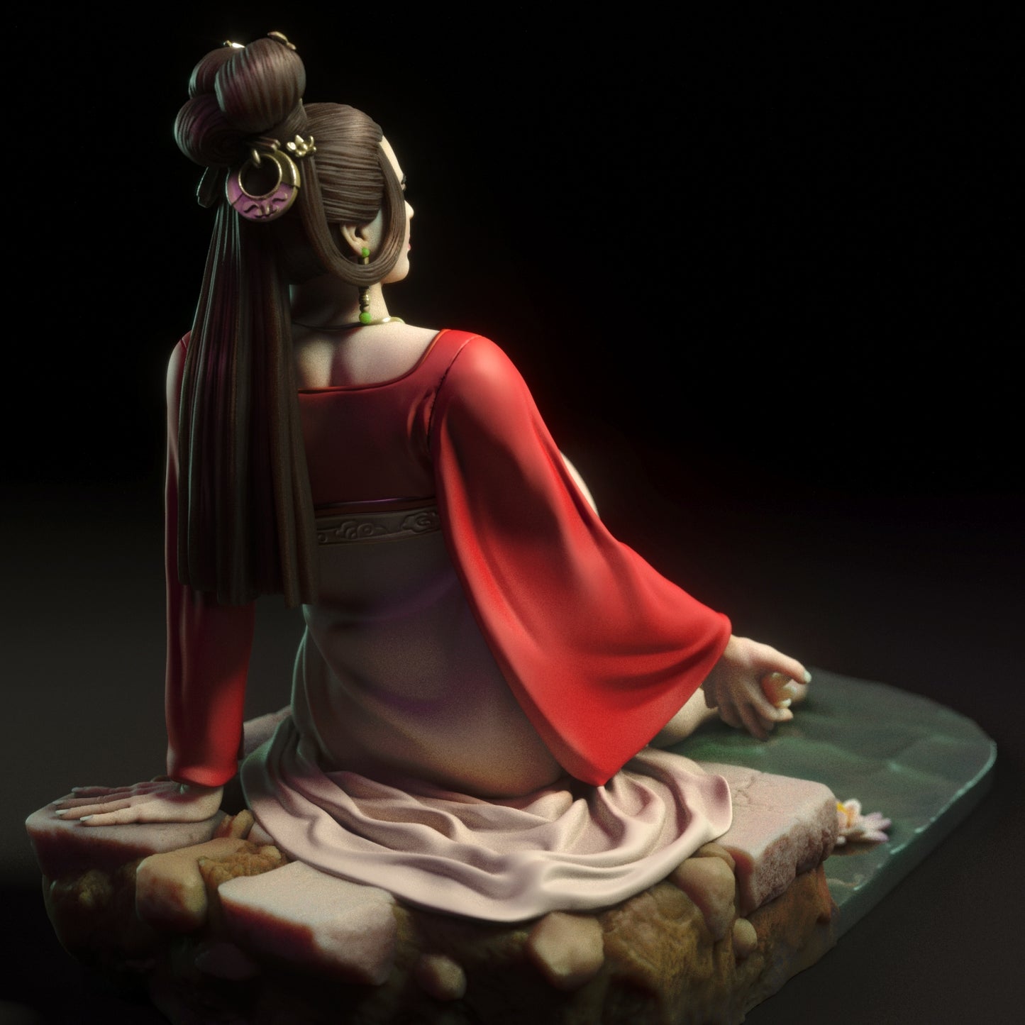 Geisha 3D Resin Figurine Model Kit