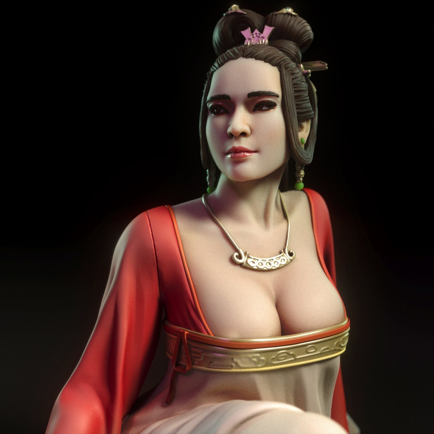 Geisha 3D Resin Figurine Model Kit