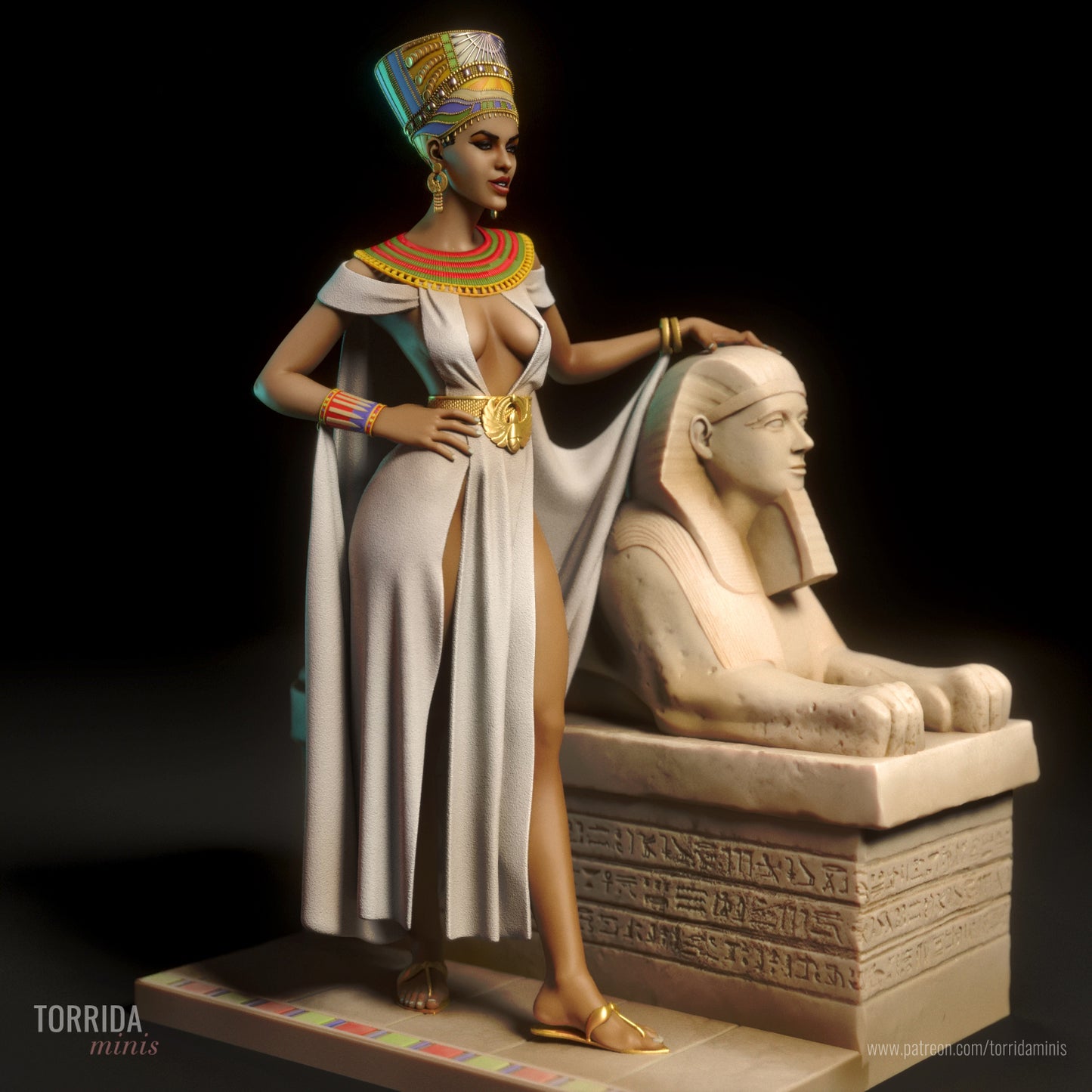 Nefertiti Queen of Egypt 3D Resin Figurine Model Kit