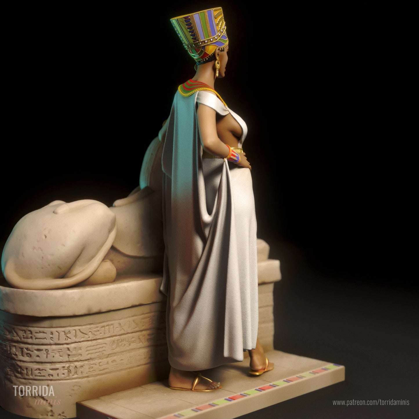 Nefertiti Queen of Egypt 3D Resin Figurine Model Kit