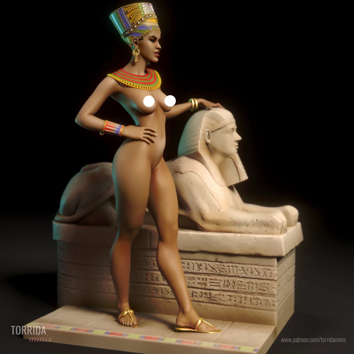 Nefertiti Queen of Egypt 3D Resin Figurine Model Kit