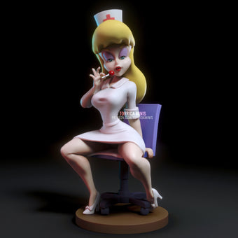 Sexy Nurse Pinup 3D Resin Figurine Kit Adult Collectable