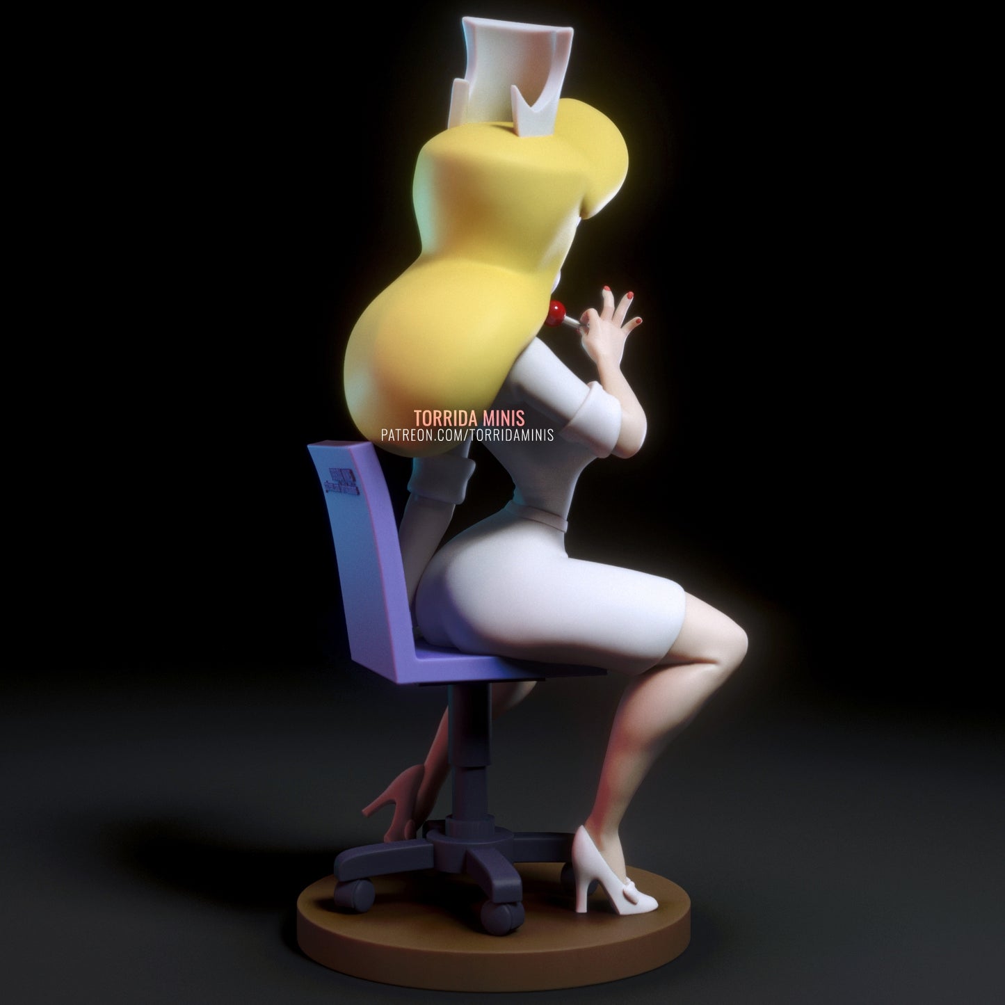 Sexy Nurse Pinup 3D Resin Figurine Kit Adult Collectable