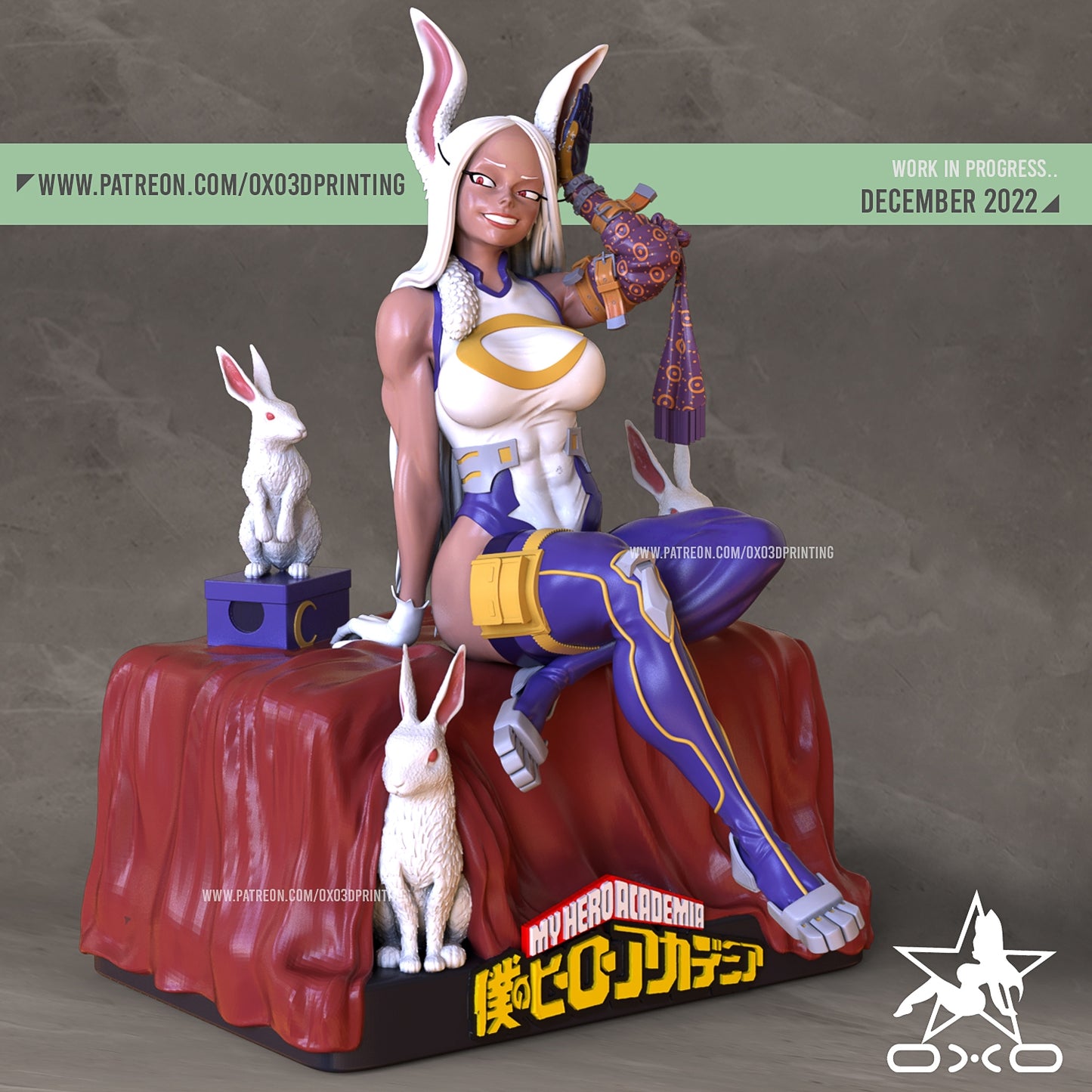 Bunny Hero Adult 3D Resin Figurine Model Kit