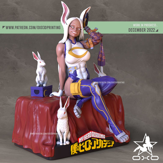 Bunny Hero Adult 3D Resin Figurine Model Kit