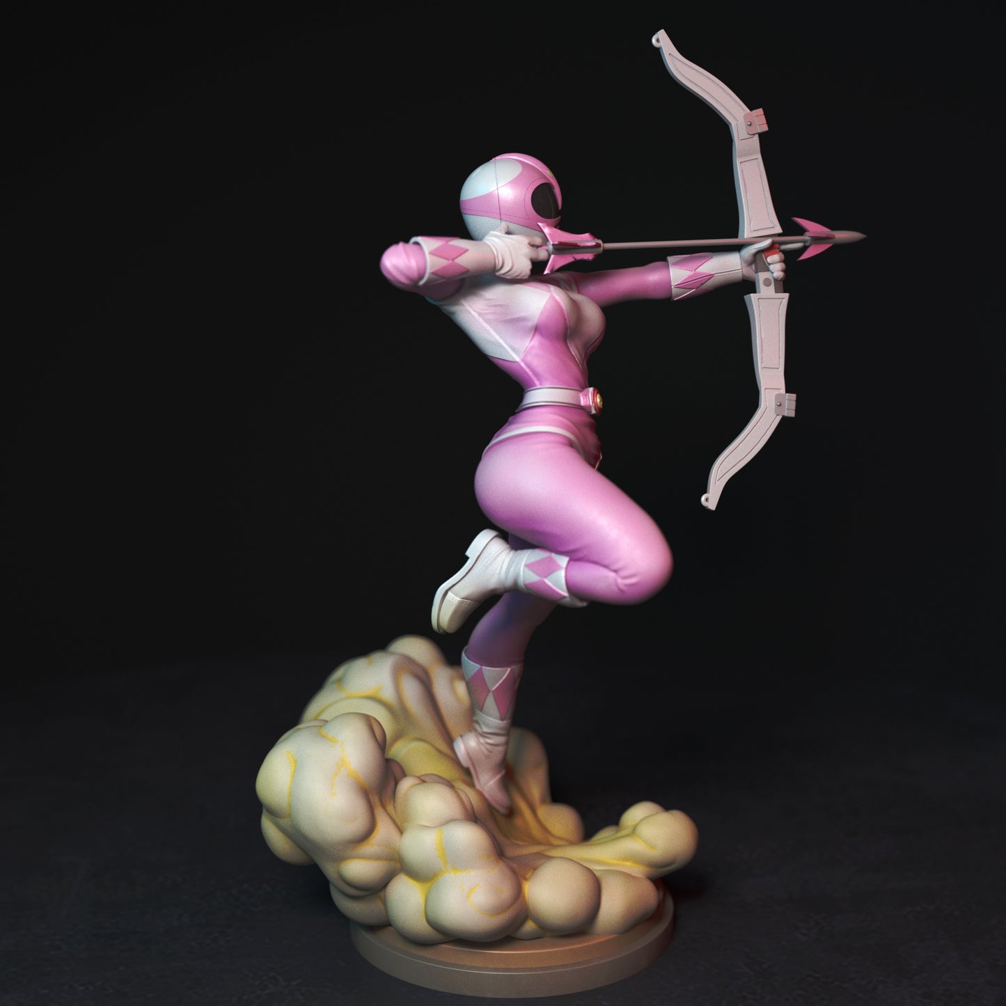 Pink Fighter Adult 3D Resin Figurine Model Kit