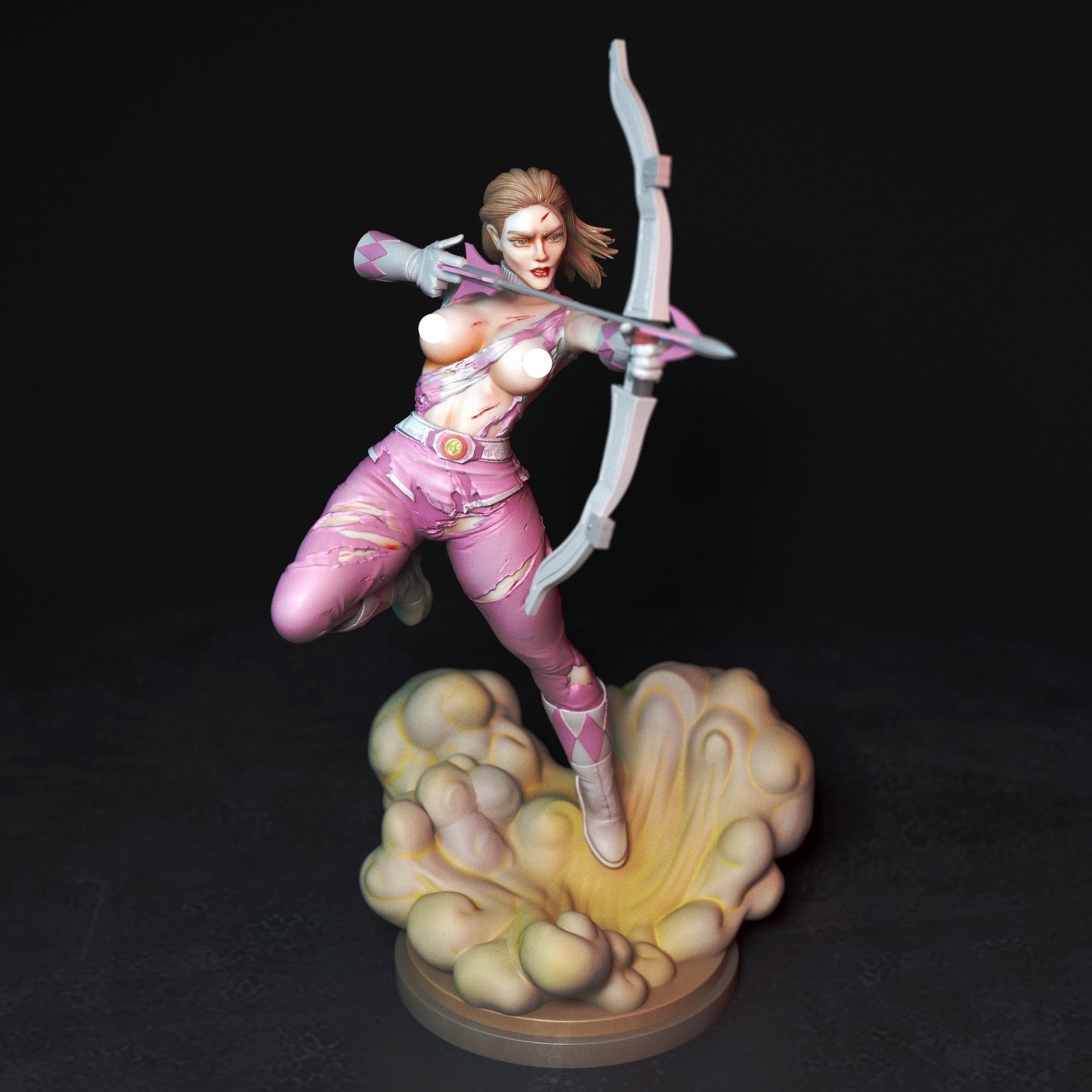 Pink Fighter Adult 3D Resin Figurine Model Kit