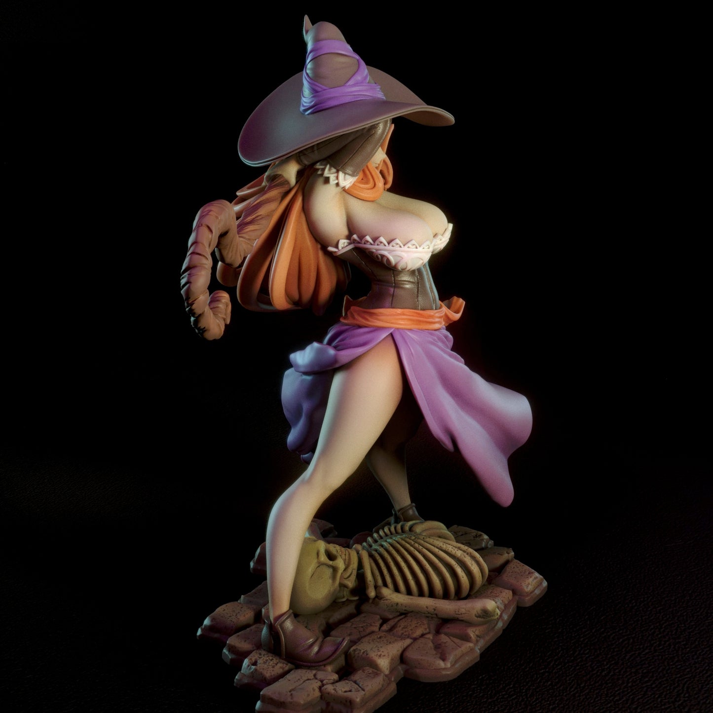 Sorceress Pinup 3D Resin Figurine Model Kit