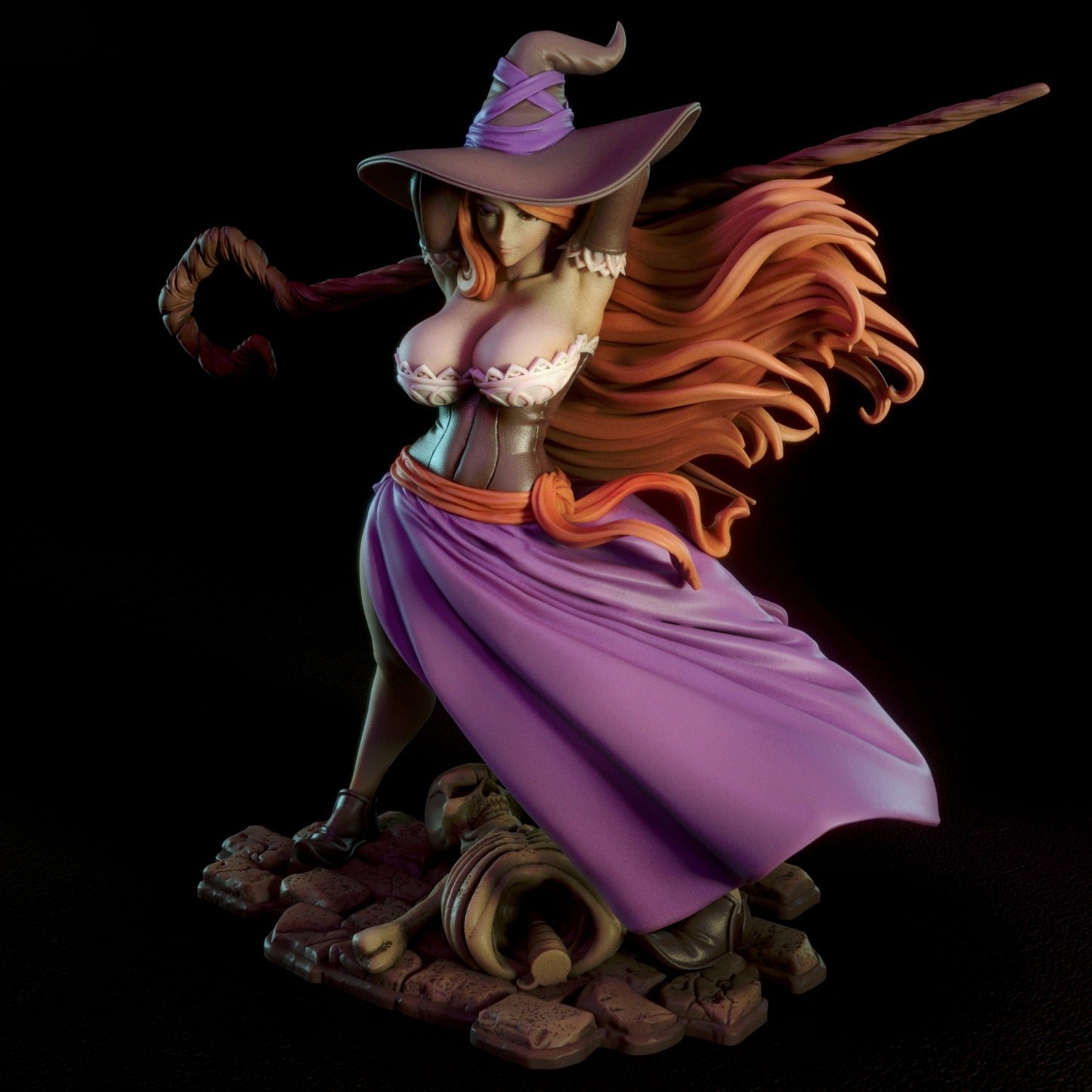 Sorceress Pinup 3D Resin Figurine Model Kit